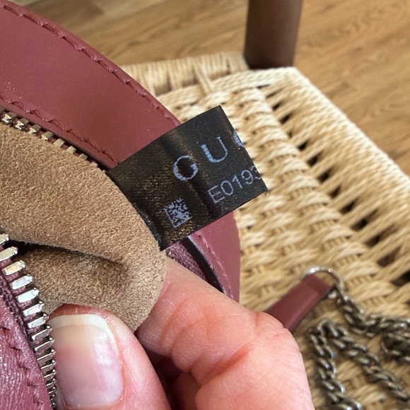 Gucci Pink Floral GG Supreme Leather & Canvas Crossbody Bag - Picture 11 of 13